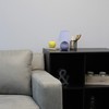 Simple Designs LT2008-PRP Mini Ceramic Globe Table Lamp with Matching