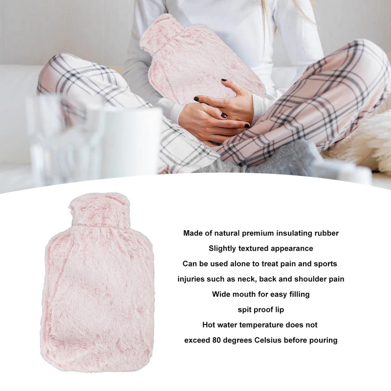 2000ML Hand Warmer Water Bag High Density Rubber Winter Hot
