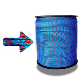 Knotty Rope 100m x 2mm. Paracord & mooring rope made of tear-resistant polypropylene, holds up to 2300 kg. For clothesline, bushcraft, logs, camping and outdoor survival gear. Cord made in France.