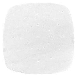 Revestimientos de Papel Perforados Cuadrados para Vaporizador Cuadrado para la Freidora de Aire Cocción (Blanco)