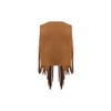 Verdusa Women's Fringe Vest Crop Jacket 70s Hippie Faux Suede