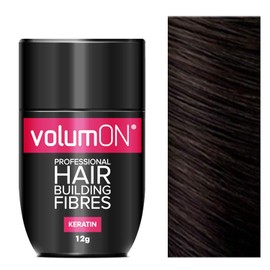 VolumON Professional Keratin Hair Building Fibres Hair Loss Concealer – 12g – Dark Brown