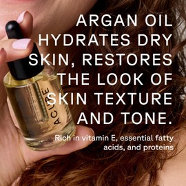 Acure Aceite de argán orgánico marroquí de rápida absorción para piel y cabello 30ml