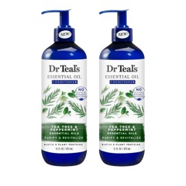 Tea Tree 2 Pack Dr. Teal's Essential Oil Conditioner Tea Tree & Peppermint Purify 16oz