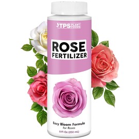 TPS NUTRIENTS Rose Fertilizer for Flowering Plants, Liquid Plant Food 8 oz (250mL)