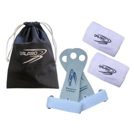 QALARO Hand Grips for Gymnastics | Bar Grips | Gymnastics Palm Guards with 4" Wristbands & Bag| Youth Bar Grips