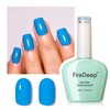 Firedeep Blue Gel Nail Polish,0.54 Fl Oz Large Bottle Serenity