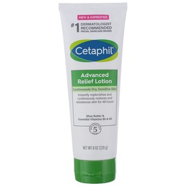 Advanced Relief Lotion, Dry, Sensitive Skin, Fragrance Free, 8 oz (226 g), Cetaphil