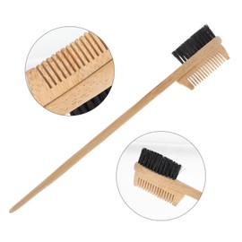 Mikinona Chic Bamboo Eyebrow Brush and Comb Double-ended Makeup Tool for Precise Brow Shaping Portable Design for Easy Grooming Makeup Lovers