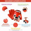 Kids Half Long Finger Climbing Gloves for Age 1-10 Boys