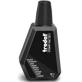 Trodat 7011 Tinta para Sellos de Entintado Manual, 28ml, Negra