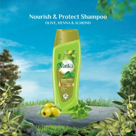 Vatika Nourish and Protect Shampoo, 400 ml