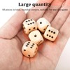 Pack of 40 Wooden Dice Game, 16 mm Standard Wooden