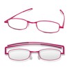 Compact Lenses Flat Folding-Reading Glasses-Berry +1.5