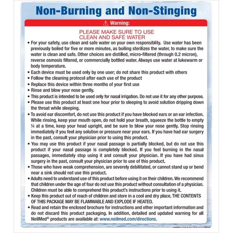 Neil Med Nasal Wash Refills, 250 Packs
