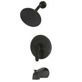 WRISIN Oil Rubbed Bronze Shower Faucet with Tub Spout, Bathtub Faucet Set with 6 Inch High-Pressure Rian Showerhead