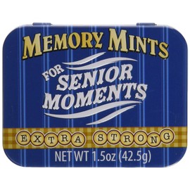 Boston America Gag Gifts Memory Mints, Sugar Candy for Senior Moments Fun Gag Tin