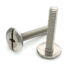 Stainless Steel Sidewalk Bolts Phillips Slotted Combo Drive Hurricane Bolts 1/4"-20 x 4" Qty 25
