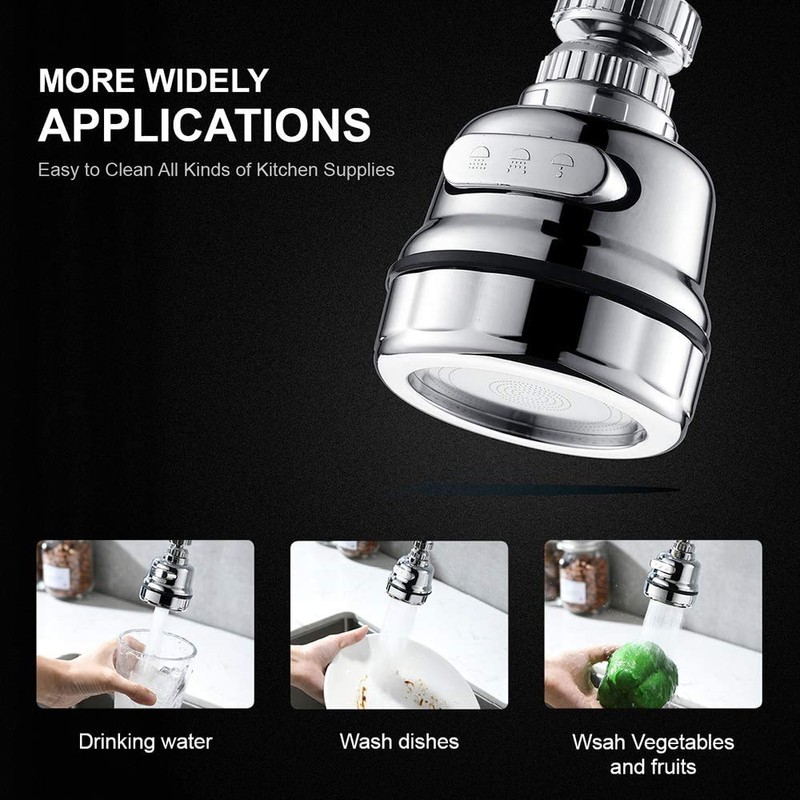 Lveal Kitchen Sink Faucet Sprayer Head, Movable Kitchen Tap Head,