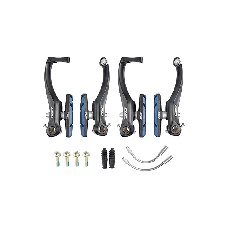 Chooee Mountain Bike Linear V-Brakes, Bicycle Front and Rear V-Brakes,black/blue