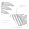 Minkissy Dual-sided Alloy Beard Comb and Grooming Brush Anti-static Pocket