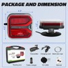 T327 Wireless Trailer Lights w/USB-C, Magnetic Tow Light Kit
