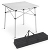 MADOG Portable Folding Camping Table, 28'' Aluminum Outdoor Small Camp