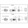 Admiral Locks Set of 2 Cam Locks 1 Inch RV