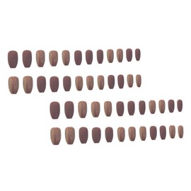 Healvian Rtificial False Nails 2 Boxes of 24 Short Full Coverage Press on Nails Unique Ballet Design Safe for Nails Diy or Salon Use