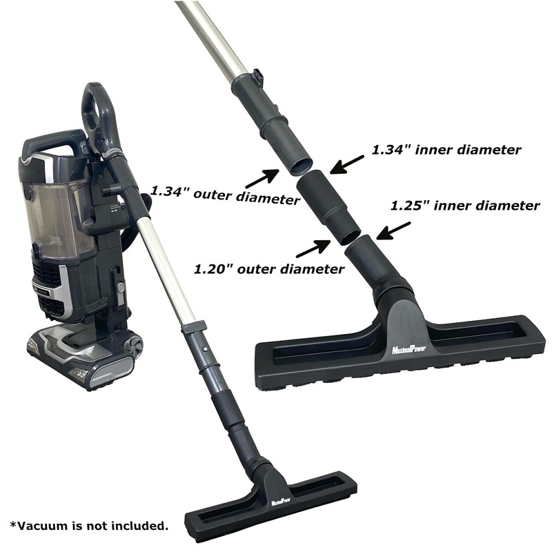 MaximalPower Replacement 12" Vacuum Brush Head Attachment with Adapter for