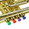 Gold Kid Trumpet Toy with 4 Colored Keys Interesting Educational