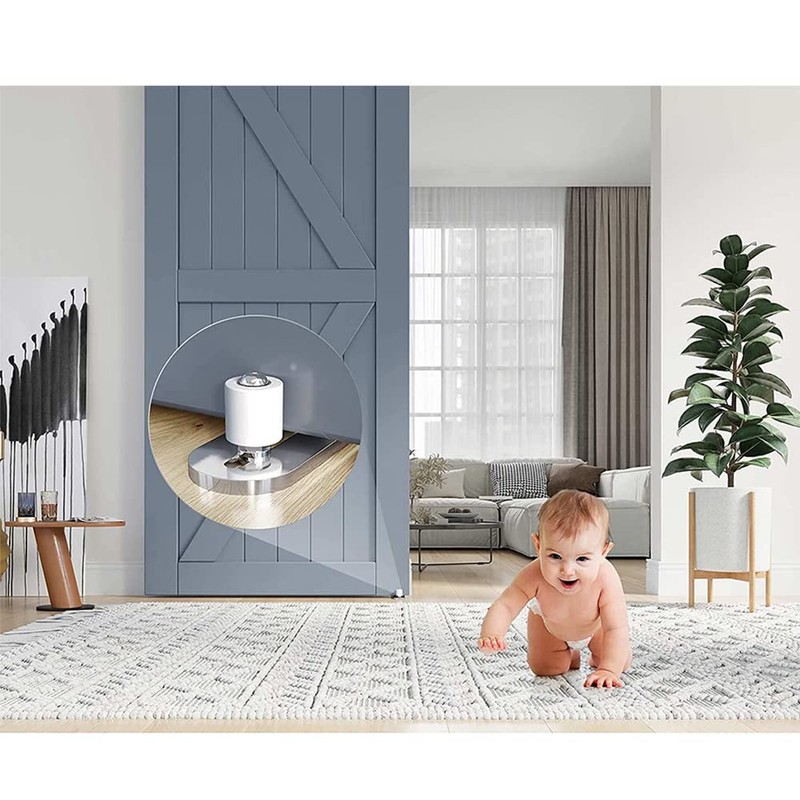 Niciksty Floor Guide Sliding Door Adjustable Floor Roller Guide with