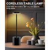 Cordless Table Lamp Set of 2, Rechargeable 5000mAh Battery Powered