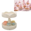 6 Trays 2 Tier Automatic Rotating Dessert Cupcake Display Table