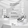 RIZZARI Pet Water Bowl Dispenser: 4L Automatic Stainless Steel Gravity