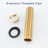 Faucet Fittings Nipple Locknut Kit Extension Threaded Pipe Longer Mounting