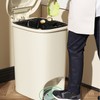 Foot Step Trash Can Large Capacity Versatile Stylish Lid Design