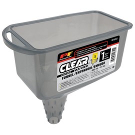 Performance Tool W4055 Clear View Easy Hold Funnel 2 Pint - Hands-Free Oil Changes, Secure Fit, Easy Monitoring