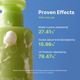 BY WISHTREND Green Tea & Enzyme Milky Foaming Wash 140g, Papain, Grain Milk Complex, Hydrating, Pore Cleansing, for Sensitive
