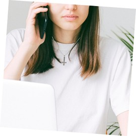 KICHOUSE Cross Necklace Choker for Men Vintage Clavicle Chain Pendant for Weddings Parties and Daily Wear Unique Religious Fashion Jewelry