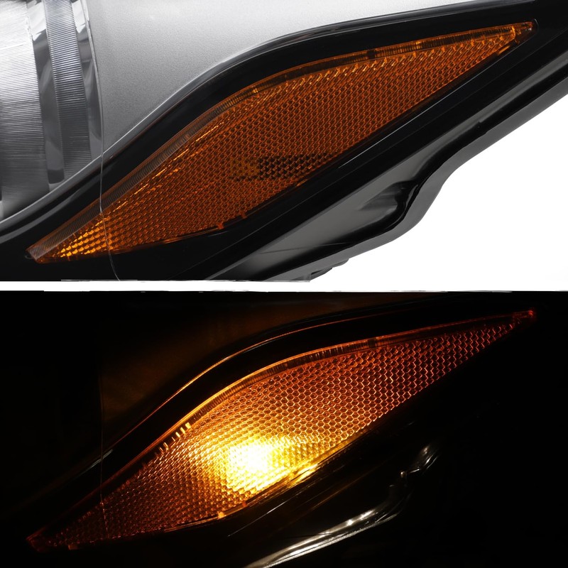 AKKON - Fits 2015-2016 Nissan Murano [LED DRL Running] Projector