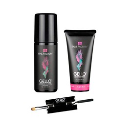 GELLO - THREE PACK, Lo Esencial en Gel Acrílico Para Moldear Uñas, Sistema Acrigel By NAIL FACTORY, Incluye 1 Gello 2 fl Oz, 1 Moulding Solution 5 fl Oz y Pincel/Espátula