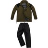 Koshin Rubber B-1300 ODR Moisture Permeable Light Rain Suit, Khaki,