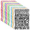 YMSDZHL 10 Sheets 102 Alphabet Stickers Letter Sticker Vinyl Self-Adhesive