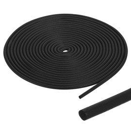 PATIKIL Foam Rubber Weather Seal Strip, 0.12" 20Ft EPDM Rubber Weather Stripping for Sealing Gaps Joints Crack Filling DIY Gasket, Black