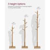 VASAGLE Solid Wood Coat Rack, Free Standing Hall Coat Tree