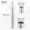 X AUTOHAUX 27.2x250mm Bicycle Seat Post Seat Tube with Scale