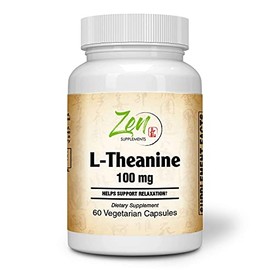 Zen Supplements - L-Theanine - Promotes Relaxation, Sleep & Mental Clarity associated with Stress 100 Mg 60-Vegcaps