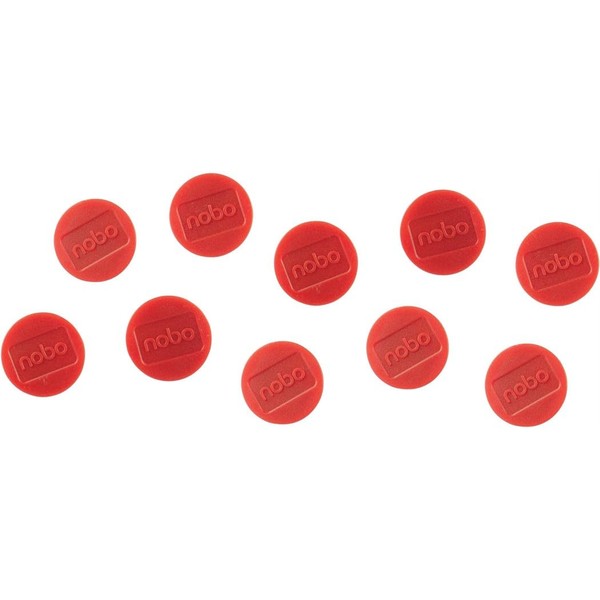 Nobo Magnetic Whiteboard Magnets, 32 mm, Pack of 10, 1915300,