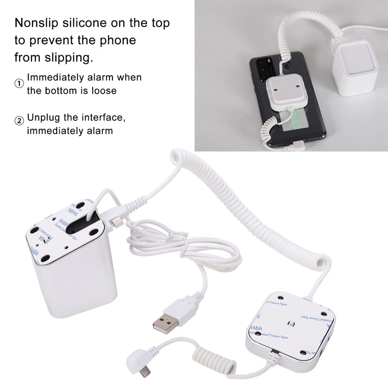 Anti Theft Cell Phone Display Stand 95‑120dB Security Alarm Fast